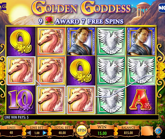 Golden Goddess Online Slot by IGT