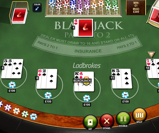 Go to Ladbrokes Casino for a Game of Blackjack Peek