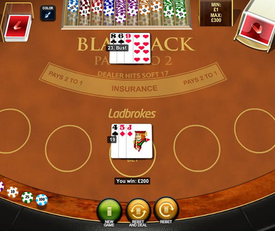 Try the Blackjack Pro Game at Ladbrokes 