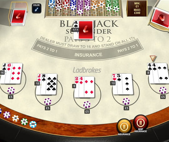 Blackjack Surrender Features Many Exciting Options