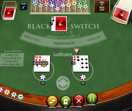 Demo Version of Blackjack Switch by Playtech 