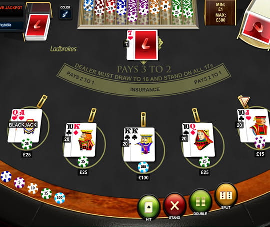 Progressive Blackjack at Ladbrokes Casino