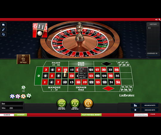 Play Premium French Roulette at Ladbrokes Casino 