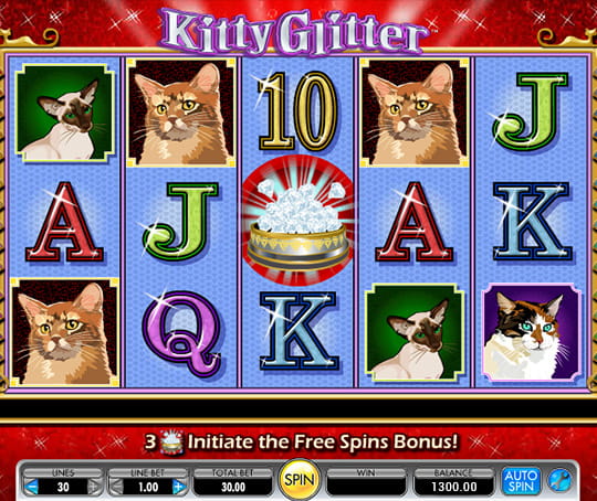 Kitty Glitter is a Fun Cat Themed Slot
